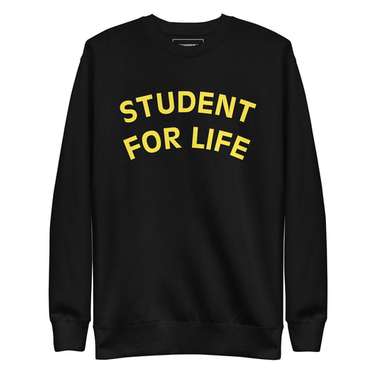 Student for life / Sweatshirt Curved